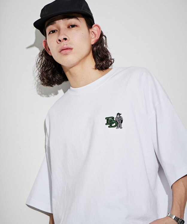 WEGO 【ユニセックス着用ITEM】別注ベンデイビスワンポイントT ホワイト