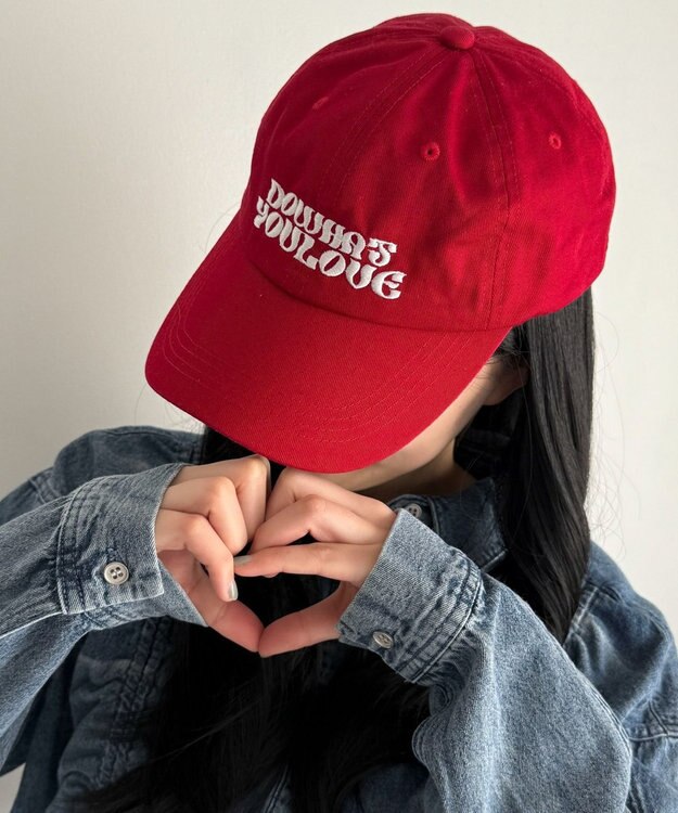 WEGO 【ユニセックス着用ITEM】ウネリロゴツイルキャップ レッド