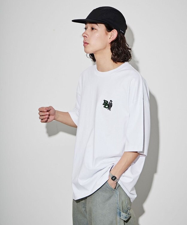 WEGO 【ユニセックス着用ITEM】別注ベンデイビスワンポイントT ホワイト