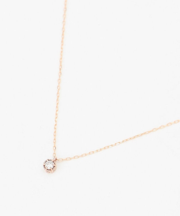 TOCCA 【WEB限定】FLORA K10 DIAMOND NECKLACE K10 ダイヤモンド ネックレス ピンクゴールド系