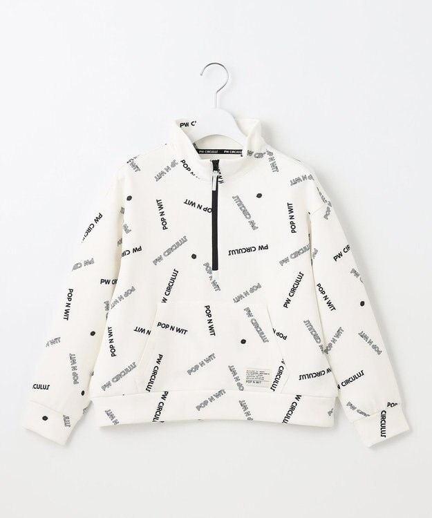 PW CIRCULUS 【 伸縮性あり 】【WOMEN】 LOGO ハーフジッププルオーバー ホワイト系5