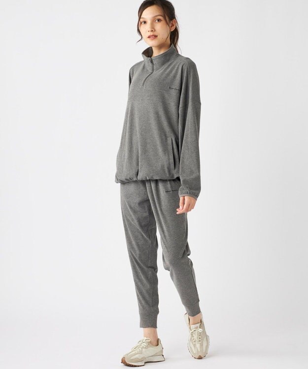 OP／FILA 【ocean pacific】 ハーフジッププルオーバー  スノーウェアレイヤー シルバーグレー