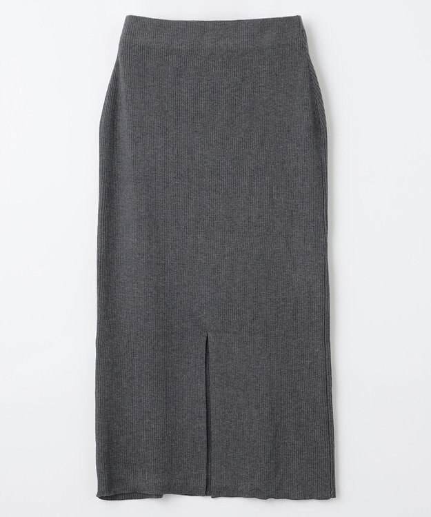 ANY ニットタイトスカート チャコール