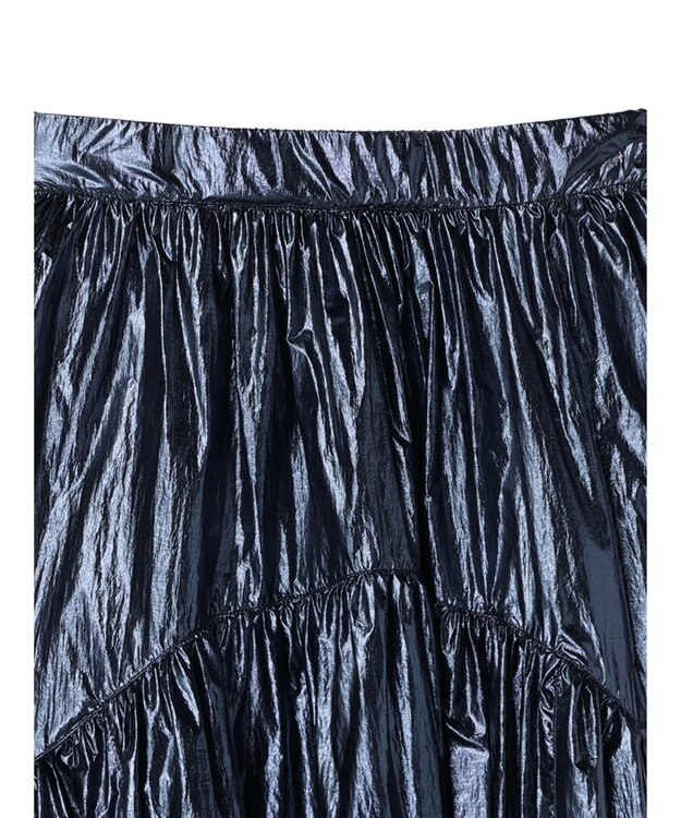 Green Parks ・ＥＬＥＮＣＡＲＥ　ＤＵＥ　メタリックティアードスカート Navy