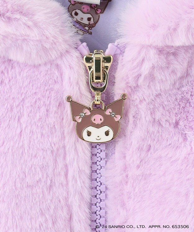 ANY KIDS 【any FAM×サンリオキャラクターズ】なりきりフェイクファーブルゾン ラベンダー×クロミ