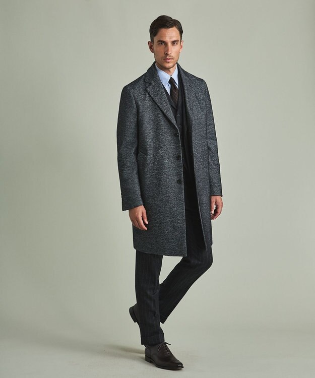 GOTAIRIKU 【AIRY MOVE】Ｔ/Ｗジャージーリラックスチェスター コート グレー系8