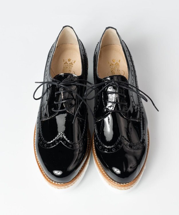 BONTRE 【BONTRE/ボントレ】ジュート厚底レースアップシューズ/05702-RS ブラック