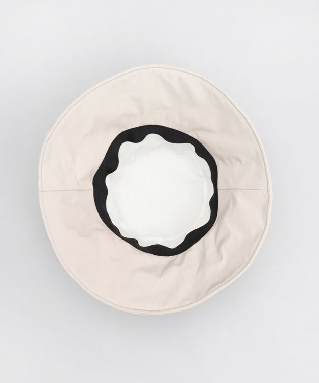 AURORA 【 LANVIN en Bleu （ランバン オン ブルー）】オーガンジーｘグログランクロッシェハット ベージュ