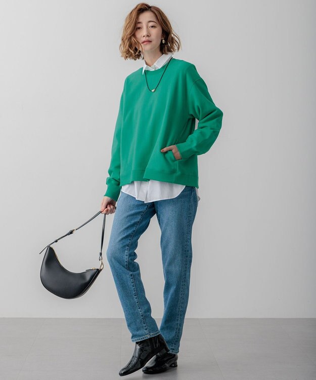 23区 S 【WEB&一部店舗限定カラーあり/Oggi2月号掲載】カラー スウェット [一部店舗限定カラー]エメラルド(5月)