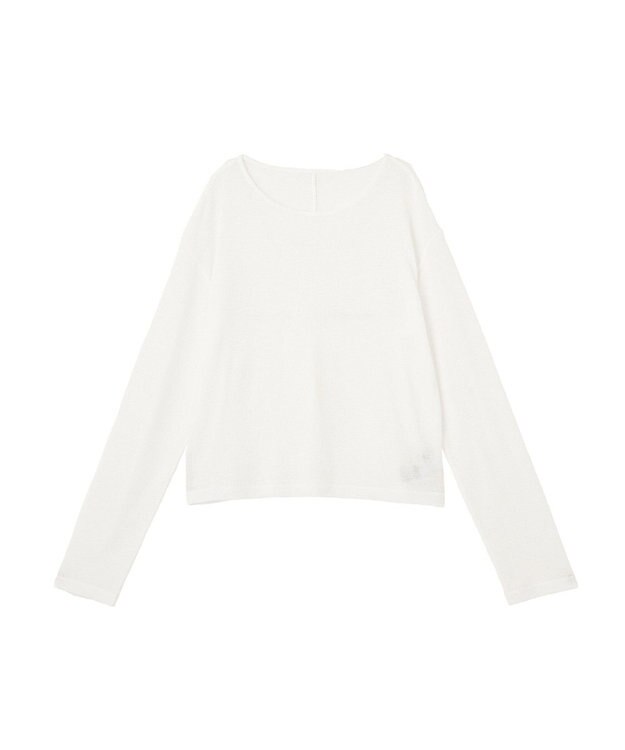 earth music&ecology シアーワッフルプルオーバー Off White