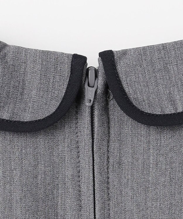 組曲 KIDS 【110-140㎝】 クラシカルグレーワンピース グレー