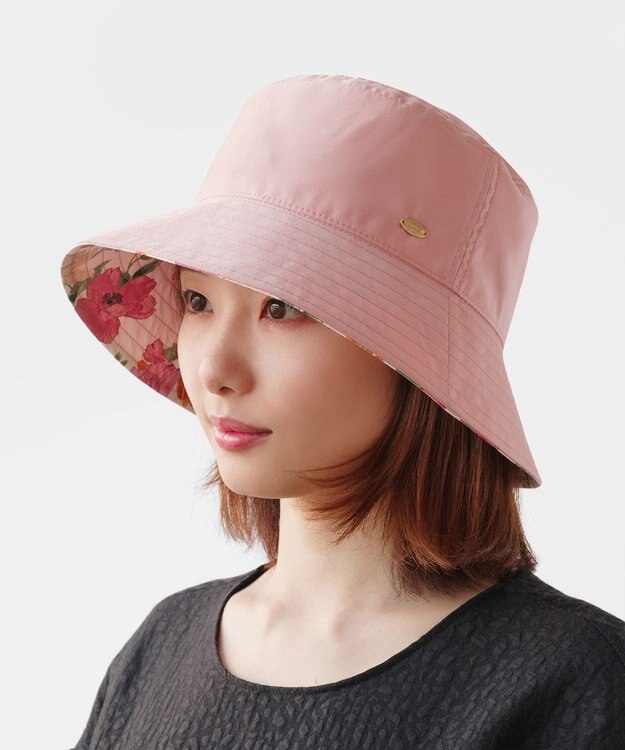 TOCCA 【大人百花掲載】【リバーシブル・UVカット率90%・速乾・接触冷感】BOTANICAL GARDEN PARTY BUCKETHAT バケットハット ピンク系