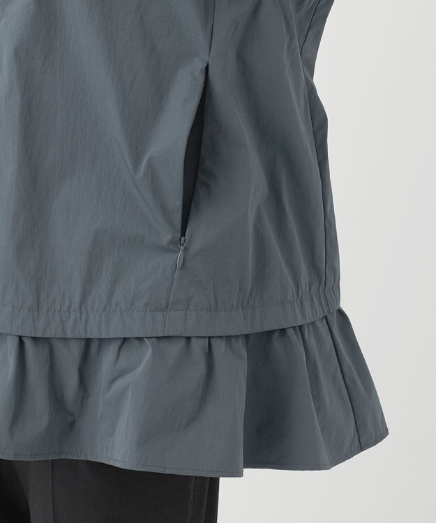 23区 【R(アール)】ナイロンタフタワッシャー  フーデッドジップアップブルゾン スレートグレー系