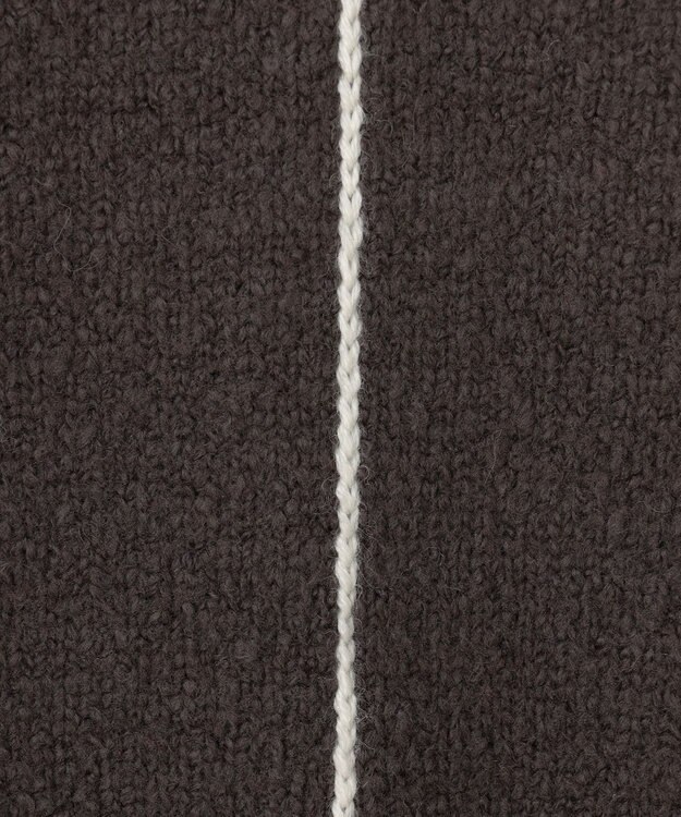 BEIGE， 【洗える】BERTAINA /  配色リンキングクルーネックニット C.Gray×Ecru