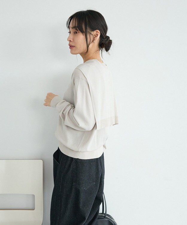 CRAFT STANDARD BOUTIQUE ニットストール+プルオーバー Light Beige