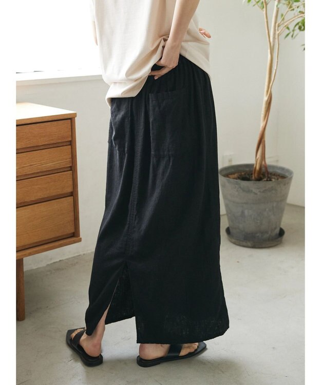 CRAFT STANDARD BOUTIQUE 【キナリノ別注】リネンレーヨンスカート Black