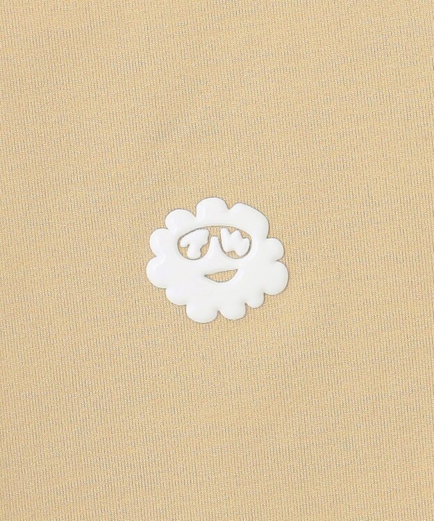 PW CIRCULUS 【吸水速乾 / UV遮蔽率99% UVカット / ストレッチ】【WOMEN】メッシュポケットモックネックT ゴルフウェア レディース ベージュ系