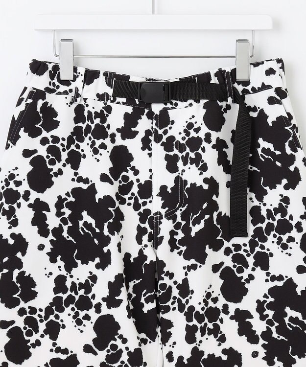 PW CIRCULUS 【MEN】【洗える】アニマルプリント ベルト ショートパンツ ホワイト系5