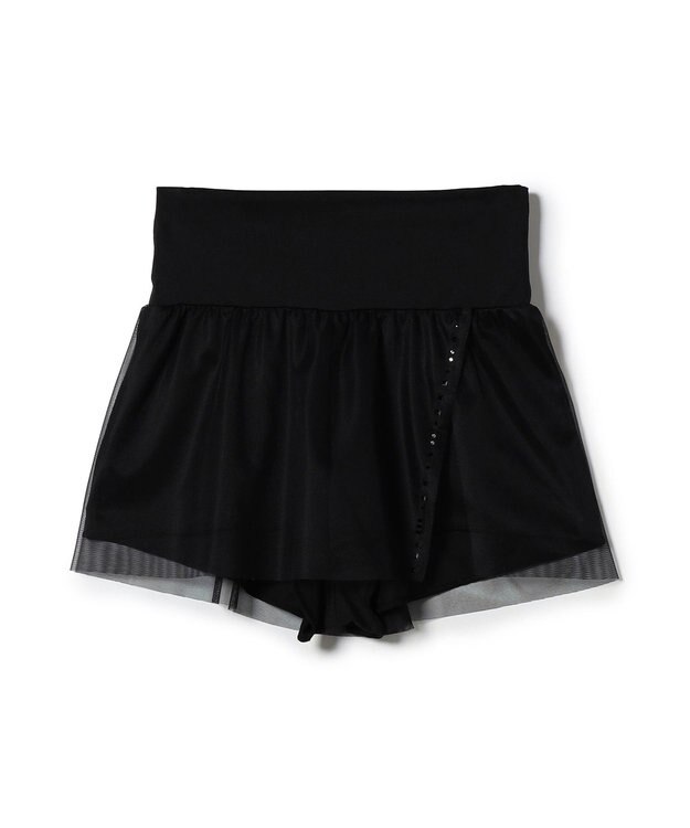 Chacott ショートスパッツ付スカート ブラック