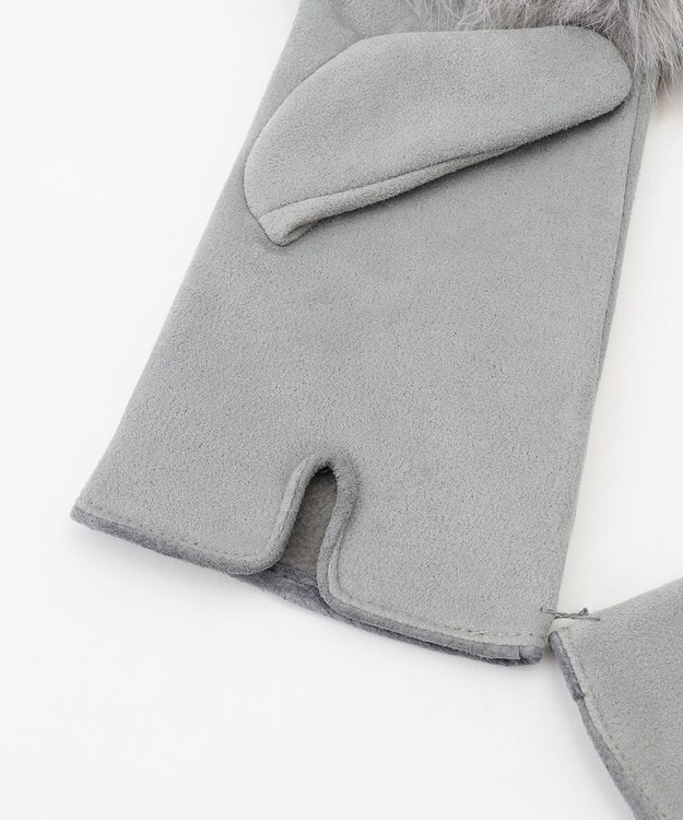 TOCCA 【百田夏菜子さん着用】FAKE SUEDE FUR HANDWARMER 手袋 ブラック系