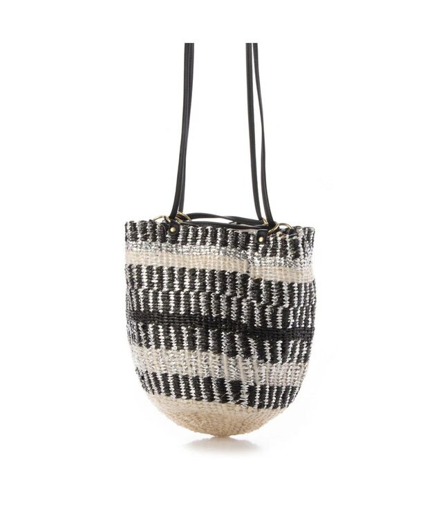 UNBILLION perche プラスティックサイザル×姫路レザードロストショルダー ブラック