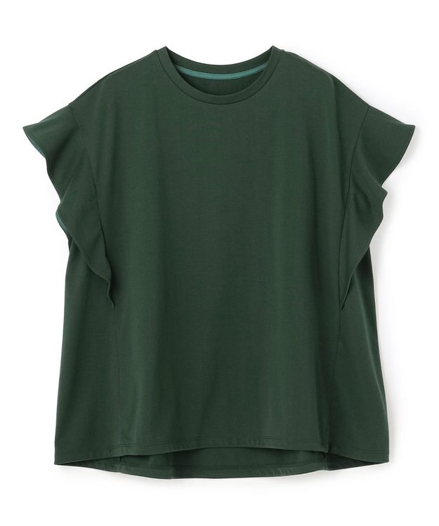UNFILO プレーティング フレアスリーブ Tシャツ グリーン