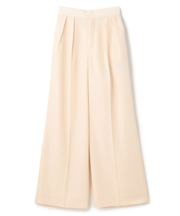 NAVE 【ReNAVE・セットアップ可/撥水加工/防シワ/ウエストゴム】ポリエステルタッサー パンツ アイボリー系