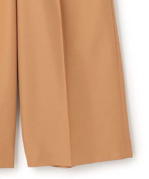 NAVE 【ReNAVE・セットアップ可/撥水加工/防シワ/ウエストゴム】ポリエステルタッサー パンツ キャメル系