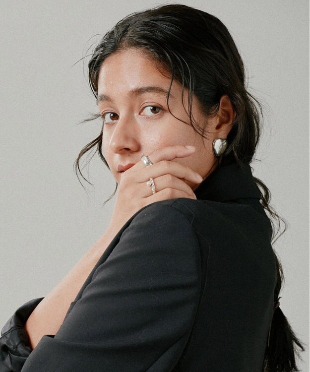 yoaa シルバー925 ピンクアコヤチェーンリング シルバー925