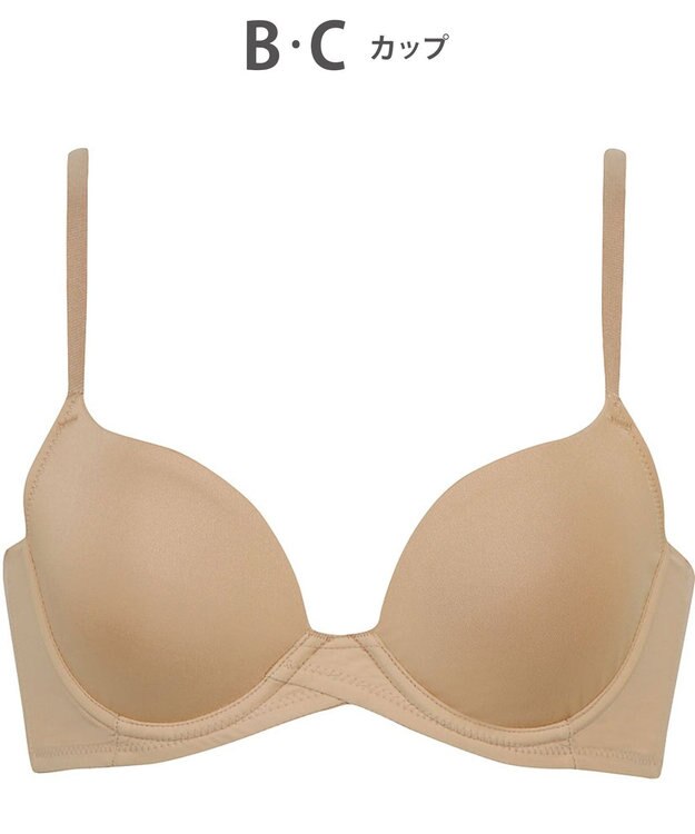 WACOAL ブラジャー サイズや体型特徴に合わせた設計 背中に段差がつきにくい アウターにひびきにくい レディース BXC410 /ワコール カラシ