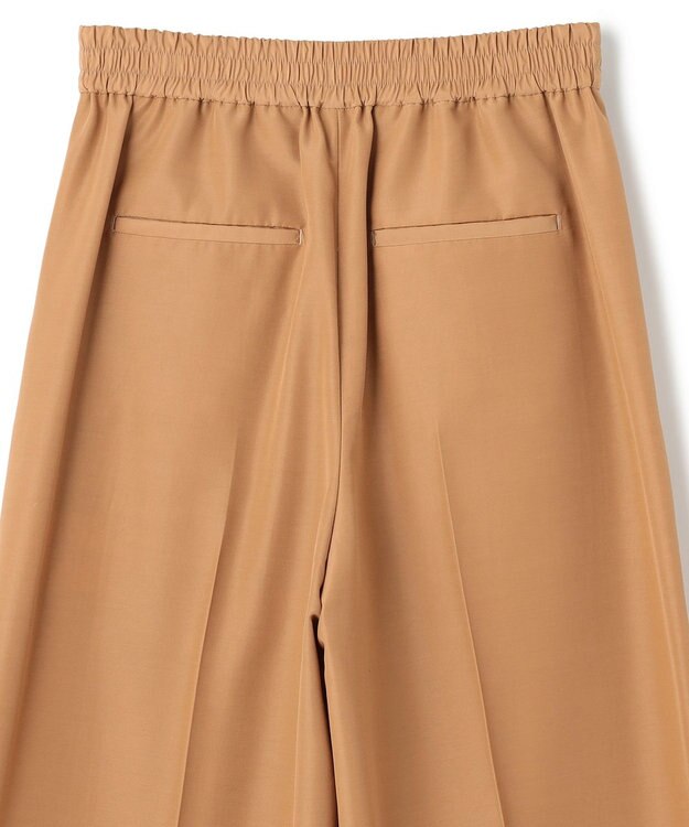 NAVE 【ReNAVE・セットアップ可/撥水加工/防シワ/ウエストゴム】ポリエステルタッサー パンツ キャメル系