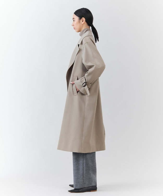 23区 【エステータ】ウールトレンチコート ベージュ