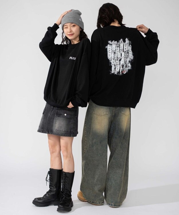 WEGO 【2025年秋冬新作/SMLXLサイズ展開/ユニセックス着用ITEM】アソートグラフィックプルオーバー 柄18