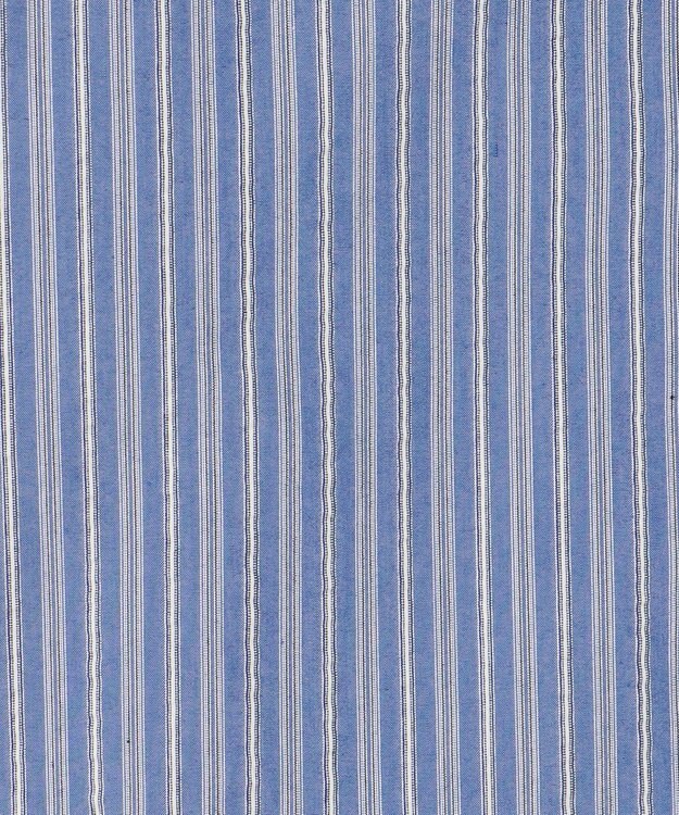 J.PRESS MEN 【KING SIZE】【クールマックス】サッカー マルチストライプ バンドカラーシャツ ブルー系1