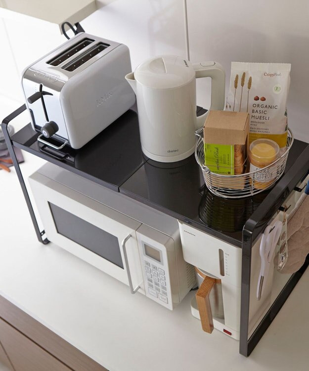 tower 伸縮レンジラック タワー ブラック ブラック