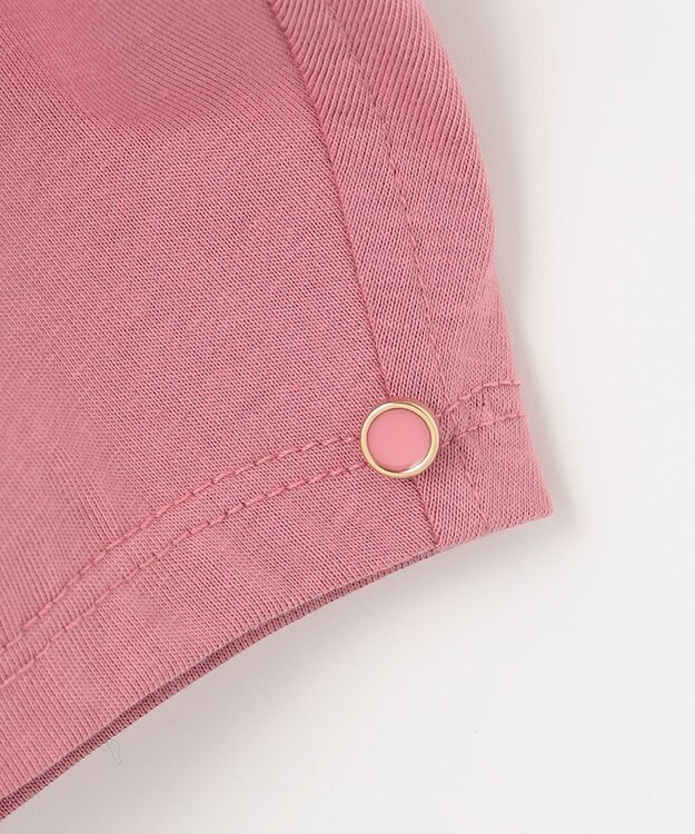 ANY SIS プレーティングジャージーアーモンドスリーブ カットソー ピンク