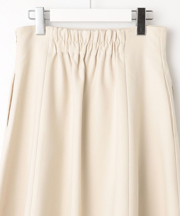 Feroux 【洗える】バイカラーフレア スカート アイボリー系