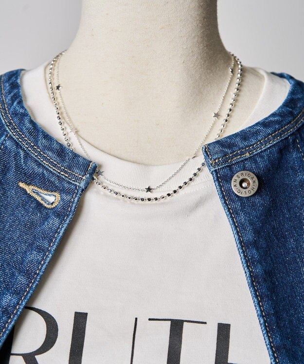 AMERICAN HOLIC ２点セット　スターチェーンネックレス Silver