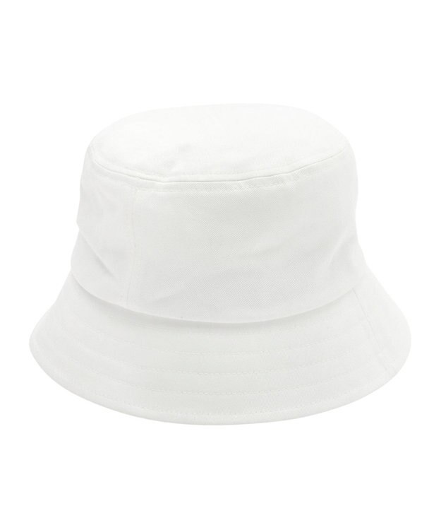 MOONBAT 【洗える】FURLA(フルラ) フロントロゴ刺繍バケットハット オフホワイト