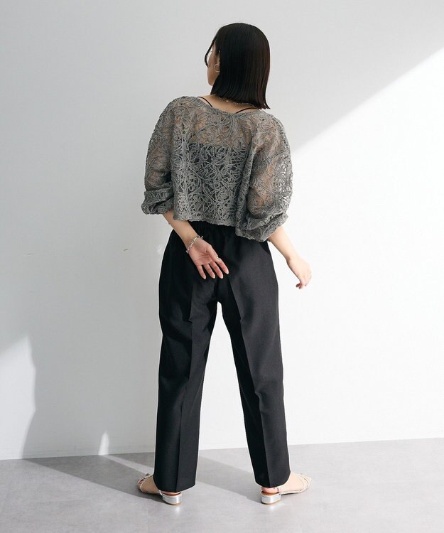 Green Parks ・ＥＬＥＮＣＡＲＥ　ＤＵＥ　２ｗａｙコードレースカーデ Charcoal Gray