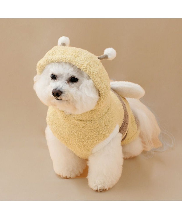 PET PARADISE ペットパラダイス ふわふわ 蜂なりきり 小型犬 イエロー×ブラウン