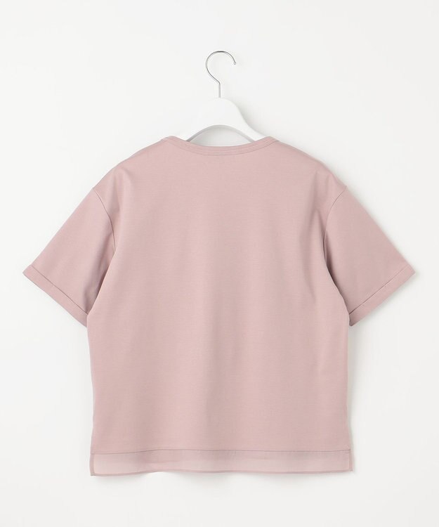 J.PRESS LADIES L 【接触冷感】コットンスムース カフス袖 カットソー ピンク系