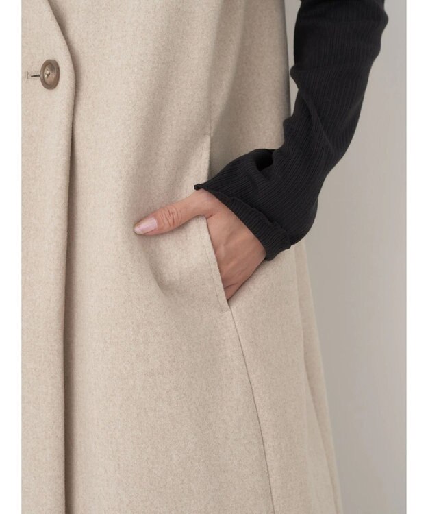 earth music&ecology マルチｗａｙコート Light Beige