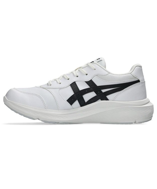 ASICS WALKING ゲルファンウォーカー メンズ 4E相当 ホワイト×ブラック