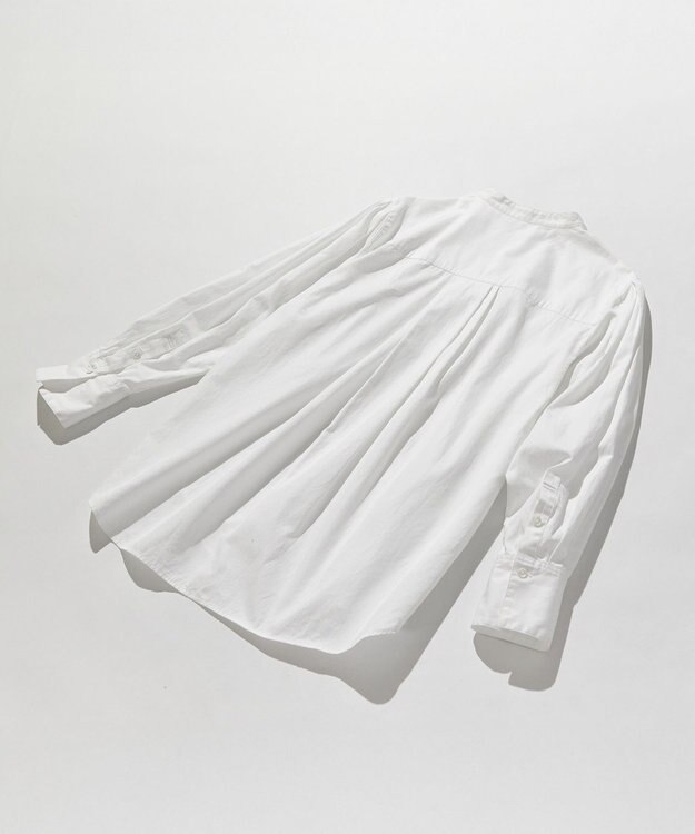 23区 L 【滝沢眞規子さん着用/mi-molletコラボ/洗える】CANCLINI デザイン シャツ [mi-molletコラボ]ホワイト系