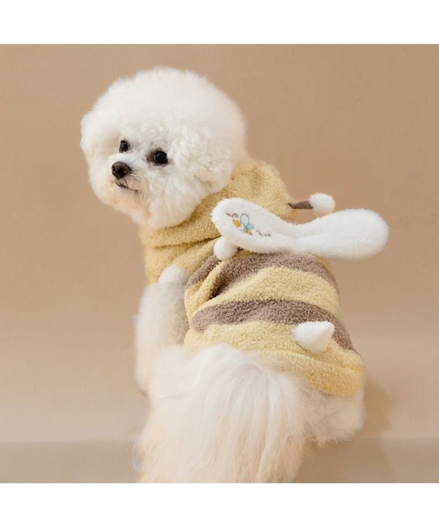 PET PARADISE ペットパラダイス ふわふわ 蜂なりきり 小型犬 イエロー×ブラウン