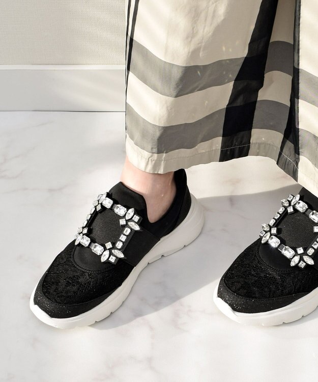 Bridget Birkin 【Bridget Birkin】バックルスニーカー ブラック雑材