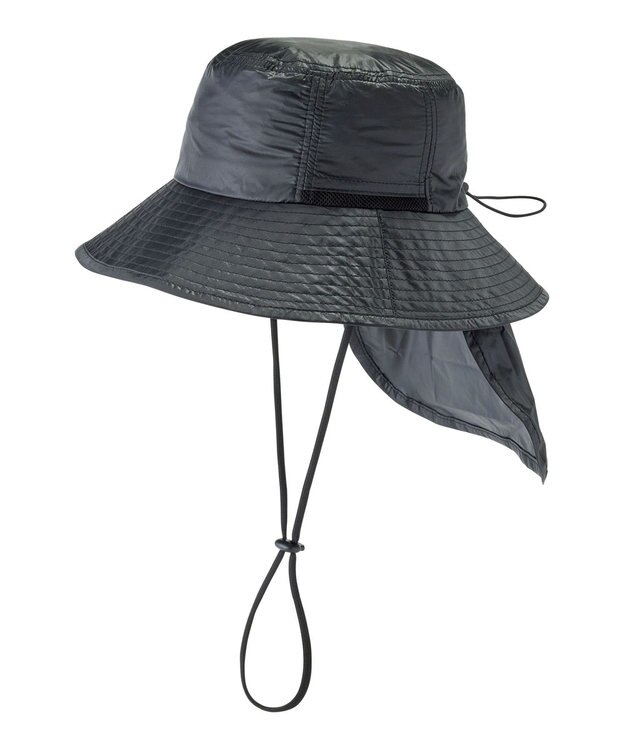 MOONBAT 【遮光ハット】マジカルテックプロテクション アドベンチャーハット 帽子 UV100％ 遮光100％ 軽量 撥水 ブラック