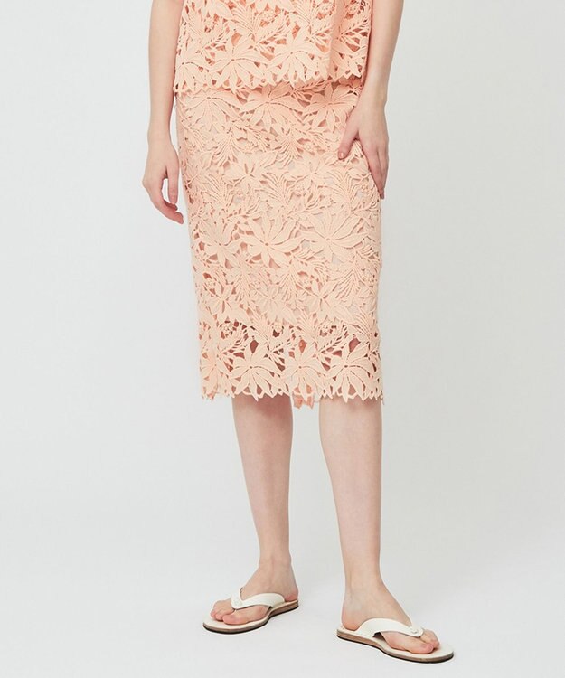 BEIGE， NARCISSUS / レーススカート Peach