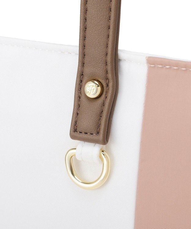 Maison de FLEUR トリコロールスクエアトートバッグ Multi